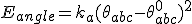 E_{angle}=k_a(\theta_{abc}-\theta_{abc}^0)^2